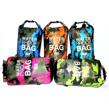 Водонепроницаемая спортивная сумка для рафтинга IPX6, камуфляжный водонепроницаемый рюкзак для рафтинга, сухой мешок для дайвинга