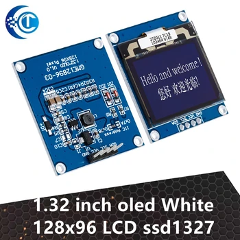 1,32-дюймовый oled-белый 128x96 ЖК-драйвер ssd1327 с экраном интерфейса iic HD-ЖК-модуля в оттенках серого