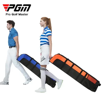 Дорожная авиационная сумка для гольфа PGM на колесах, сумка для хранения большой емкости, складные дорожные сумки для гольфа в самолете 4 цветов HKB010
