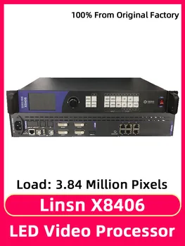 Linsn X8406 Полноцветный Модуль RGB HUB75 Контроллер Видеостены Светодиодный Экран Видеопроцессора Поддерживает Ввод сигнала DVI
