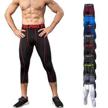 Велосипедные длинные брюки для мужчин, леггинсы для силовых тренировок, Влагопоглощающая активная одежда, спортивные штаны для баскетбола, мужские колготки для бега.