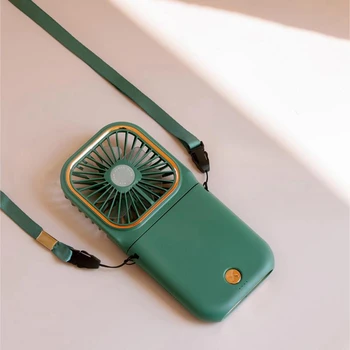 Наружный складной вентилятор, Мини-портативный шейный вентилятор, заряжающий сокровище, ручной маленький электрический вентилятор 