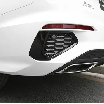 2ШТ ABS Яркий Черный Спортивный Воздушный Декор Заднего Бампера Автомобильные Аксессуары Для Audi A3 8Y 2020 2021 Седан/Хэтчбек
