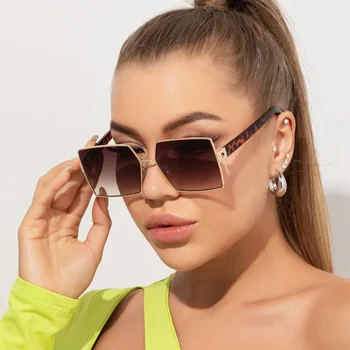 Новые европейские и американские солнцезащитные очки Для женщин, трансграничная индивидуальность, Квадратные Модные очки, солнцезащитные очки Ins Для женщин