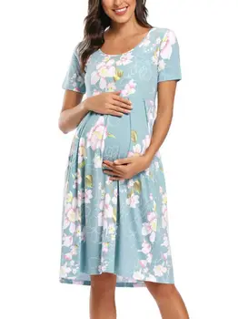 Пижама для беременных, платье для грудного вскармливания, ночная рубашка, пижама для кормления, Пижама для беременных, пижама для сна, домашняя одежда, ночная рубашка