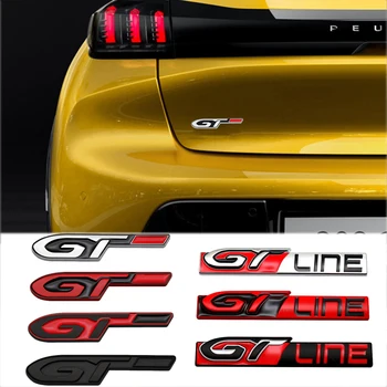 3D Автомобильные Наклейки GT GT Line Эмблема Декор Значок Наклейка Для Peugeot GT RCZ 307 207 407 607 4008 206 107 308 406 408 208 301 3008