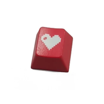 для колпачка для ключей Red Pixel Heart Square Game PBT Cherry Keyca P9JB