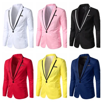 6 Цветов 2023 Новый мужской повседневный костюм, костюм для свадебной вечеринки, Приталенное платье, пальто, Блейзер для мужчин, костюм, повседневная мужская одежда