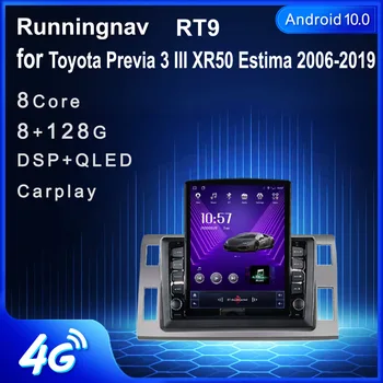 4G LTE Android Для Toyota Previa 3 III XR50 Estima 2006-2019 Tesla Тип Мультимедиа Стерео Автомобильный DVD-плеер Навигация GPS Радио