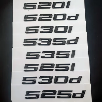 Черные буквы Эмблема Багажника Наклейка Аксессуары для Автомобиля BMW 535d 535i 530d 530i 525d 525i 520d 520i Логотип E34 E39 E60 F10 Xdrive