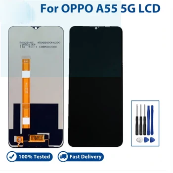 6,5-Дюймовый ЖК-дисплей для Oppo A55 5G PEMM00 PEMM20 ЖК-дисплей с Сенсорным Экраном Digitizer В Сборе Замена A55/A56 5G TFT-дисплея