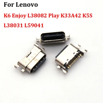 5-10 шт. Разъем для Зарядки Порта USB Зарядное Устройство Док-разъем Jack Type C Для Lenovo K6 Enjoy L38082 Play K33A42 Power K5S L38031 L59041