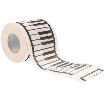 1 Рулон Туалетной Бумаги С Печатной Рулонной Бумагой Декоративная Салфетка Для Фортепиано С Печатью Салфетка Для Ванной Комнаты