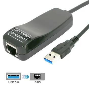 Новый Проводной Сетевой Адаптер USB 3.0-Gigabit Ethernet RJ45 LAN 10/100/1000 Мбит/с Сетевая Карта Ethernet с компакт-Диском Для Портативных ПК