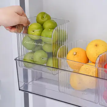 Корзина для хранения картофеля Эффективная организация кухни Прозрачные дверцы холодильника Ящики для хранения продуктов Шкаф для хранения предметов Холодильник