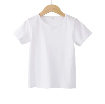 Женская повседневная белая рубашка с круглым воротником и коротким рукавом