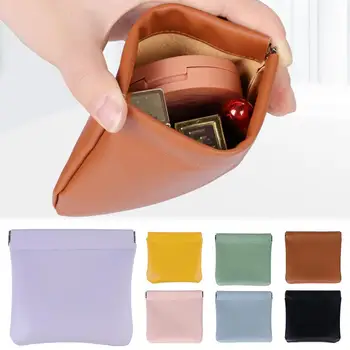 Новый Портативный кошелек для монет из искусственной кожи Унисекс, сумка для наушников, разные Мини-Косметические Мелочи, Органайзер для губной помады, Сумка для хранения наушников X1W5