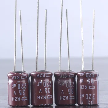 40шт колпачков для электролитических конденсаторов NCC Nippon Chemi-Con KZH 220mfd 35 В 220 мкФ