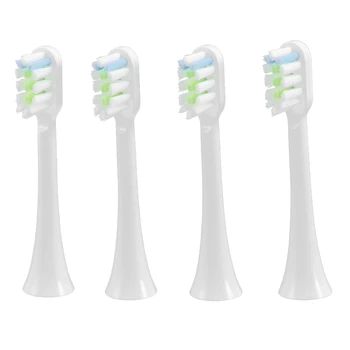 Сменные Головки Зубных Щеток 4шт для Xiaomi SOOCAS V1X3/X3U X1/X3/X5 Электрические Головки Зубных Щеток Белого Цвета