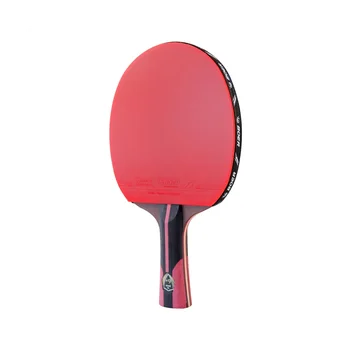 Ракетка для настольного тенниса BOER Carbon Black Blade с резиновой лопаткой для настольного тенниса Ракетка для настольного тенниса с горизонтальной рукояткой Красная