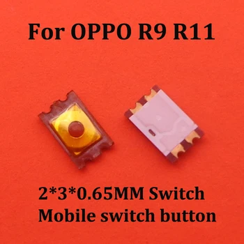 10-100шт 2*3*0.65 ММ 2x3x0,65 мм для OPPO R9 R11 Тактильный кнопочный переключатель Tact 4-контактный микропереключатель SMD для камеры мобильного телефона