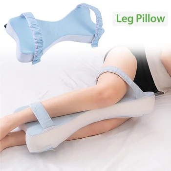 Двойные подушки для ног из пены с эффектом памяти в форме сердца, поролоновая подушка для колен, подушка для поддержки ног с ремнями для боковых спальных мест, товары для беременных