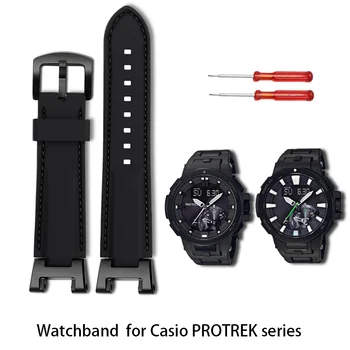 Силиконовый ремешок для часов Casio 5480 ремешок для часов PROTREK серии PRW-7000/7000fc смола водонепроницаемый ремешок для часов Мужской браслет цепочка