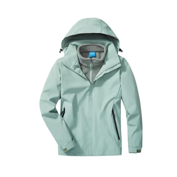 Женская куртка для улицы, водонепроницаемая и ветрозащитная, три в одном, 3 в 1, теплое пальто, утепленная куртка из флиса