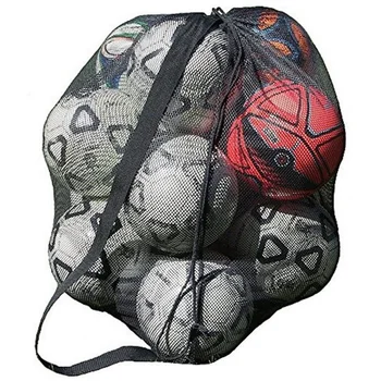 Большая сетка-переноска, баскетбольная сумка для хранения, Футбольная Спортивная сетка, сетчатая сумка для переноски, Сетчатый спортивный держатель для гандбола