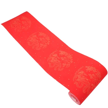 1 рулон писчей бумаги для весеннего фестиваля Красная бумага для китайской каллиграфии Красная бумага для дома
