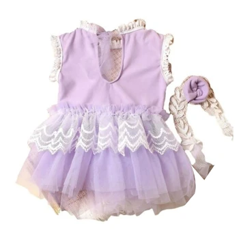 Наряд для фотосессии для маленькой девочки Художественная юбка Юбка принцессы для новорожденных с повязкой на голову Мягкое и удобное детское платье Прямая поставка