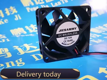 Новый Jiesammy 6025 60*60 * 25 мм 6 см 12 В двойной шарикоподшипниковый вентилятор охлаждения постоянного тока