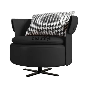Легкое роскошное кресло для отдыха, дизайнерское кресло, итальянский диван, гостиная, минималистичное художественное кресло для отдыха, вращающееся кресло