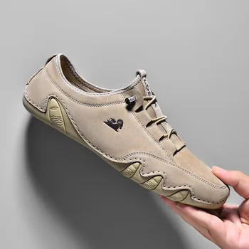 Мужская кожаная повседневная обувь Бесплатная Доставка Кроссовки с низким берцем Удобная Итальянская Мужская обувь Роскошные Дизайнерские Лоферы Мужская обувь-мокасины