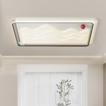 Современные светодиодные прямоугольные потолочные светильники, ультратонкая потолочная лампа для защиты глаз в гостиной, лампа для домашнего освещения полного спектра