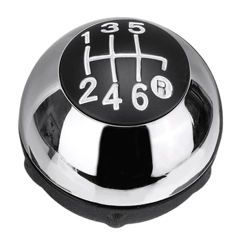 Ручка переключения передач с 6 скоростями для Fiat 500 2012-2018 Ярко-серебристого цвета