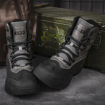 Армейские тактические ботинки 2024 года, мужские военные тренировочные ботинки для скалолазания, походная обувь, мужская рабочая безопасная обувь для пустыни, Новинка
