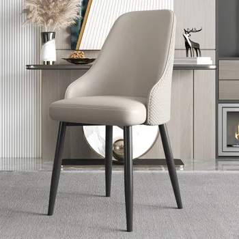 Офисные Обеденные стулья в скандинавском стиле, современное Кожаное Эргономичное кресло для макияжа Relax Sedia Da Pranzo Moderne Мебель для спальни
