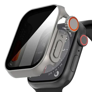 Для Apple Watch Case серии 9 8 7 6 5 4 3 Защитную пленку из закаленного стекла Замените на Ultra iwatch 45 мм 44 41 мм 42 40 мм