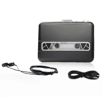 Портативный Радиоплеер с захватом USB-кассеты Конвертер USB-кассеты В MP3 Музыкальный Плеер Walkman Кассетный Магнитофон Прост в использовании