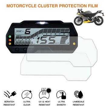2 Комплекта Мотоциклетной Пленки Для Защиты Инструмента, Измерительная Пленка для Экрана, Защитная Пленка для Yamaha R15 V3 2017-2020 MT-15 2018-2020