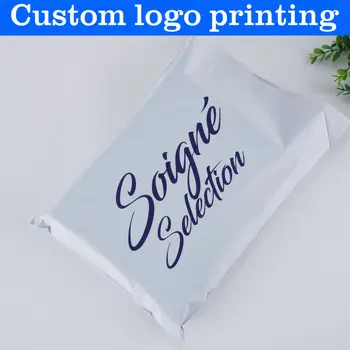 Пластиковые курьерские сумки с пользовательским логотипом poly white mailers для посылок, почтовая сумка с ручкой, сумки высокого качества
