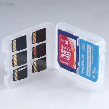 1 шт. Прозрачный Защитный держатель, микро-бокс для карт памяти SD SDHC TF MS, футляр для хранения пластиковых коробок