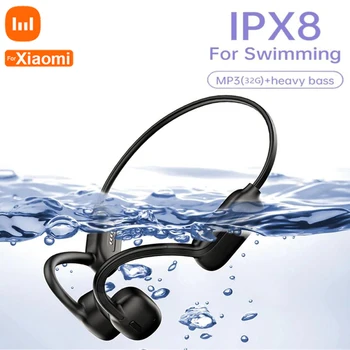 Для Xiaomi Наушники С Костной Проводимостью Bluetooth Беспроводной IPX8 Водонепроницаемый 32G MP3-Плеер Наушники С Микрофоном Гарнитура Для Плавания
