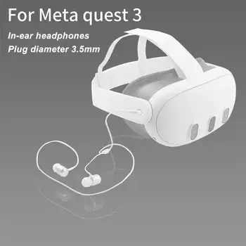 Для наушников Meta Quest3 Наушники виртуальной реальности с шумоподавлением с эффектом объемного звучания 360 ° Bass Наушники-вкладыши для Meta Quest B7X3
