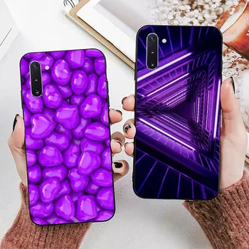 Фиолетовый Эстетичный Чехол Для телефона Samsung Note 8 9 10 20 Pro Plus Lite M 10 11 20 30 21 31 51 A 21 22 42 02 03