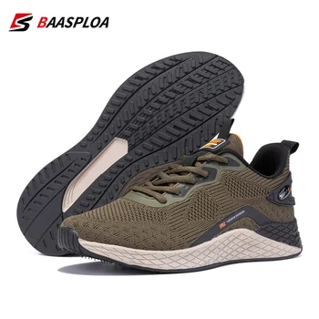 Baasploa, мужская спортивная обувь, сетчатые дышащие кроссовки для мужчин, новые модные кроссовки для бега, нескользящие, бесплатная доставка