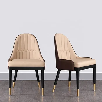 Самые горячие продажи стульев из искусственной кожи в скандинавском стиле для гостиничной столовой