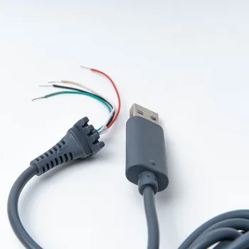 Высококачественный USB-4-контактный кабель для зарядки Шнур + разъемный адаптер для замены аксессуаров для проводного контроллера Xbox 360
