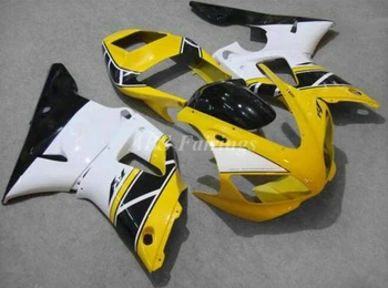 Новый ABS Весь Комплект Мотоциклетных Обтекателей Подходит Для YAMAHA R1 1998 1999 98 99 Комплект кузова На Заказ Белый Желтый